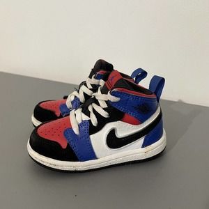 Nike Air Jordan 1 Mid TD 'Top 3' 2019 640735-124 Toddler Size 5C